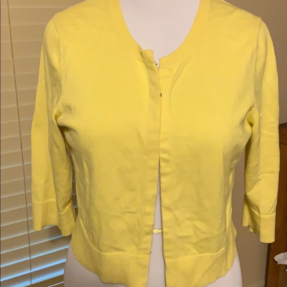 Lily Pulitzer yellow cardigan